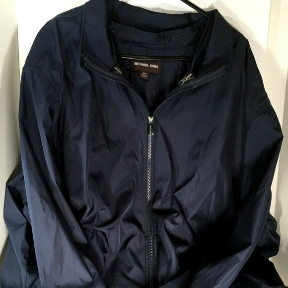 Michael Kors Womens  Navy Mid Weight Zip Jacket 3X - Picture 6 of 12